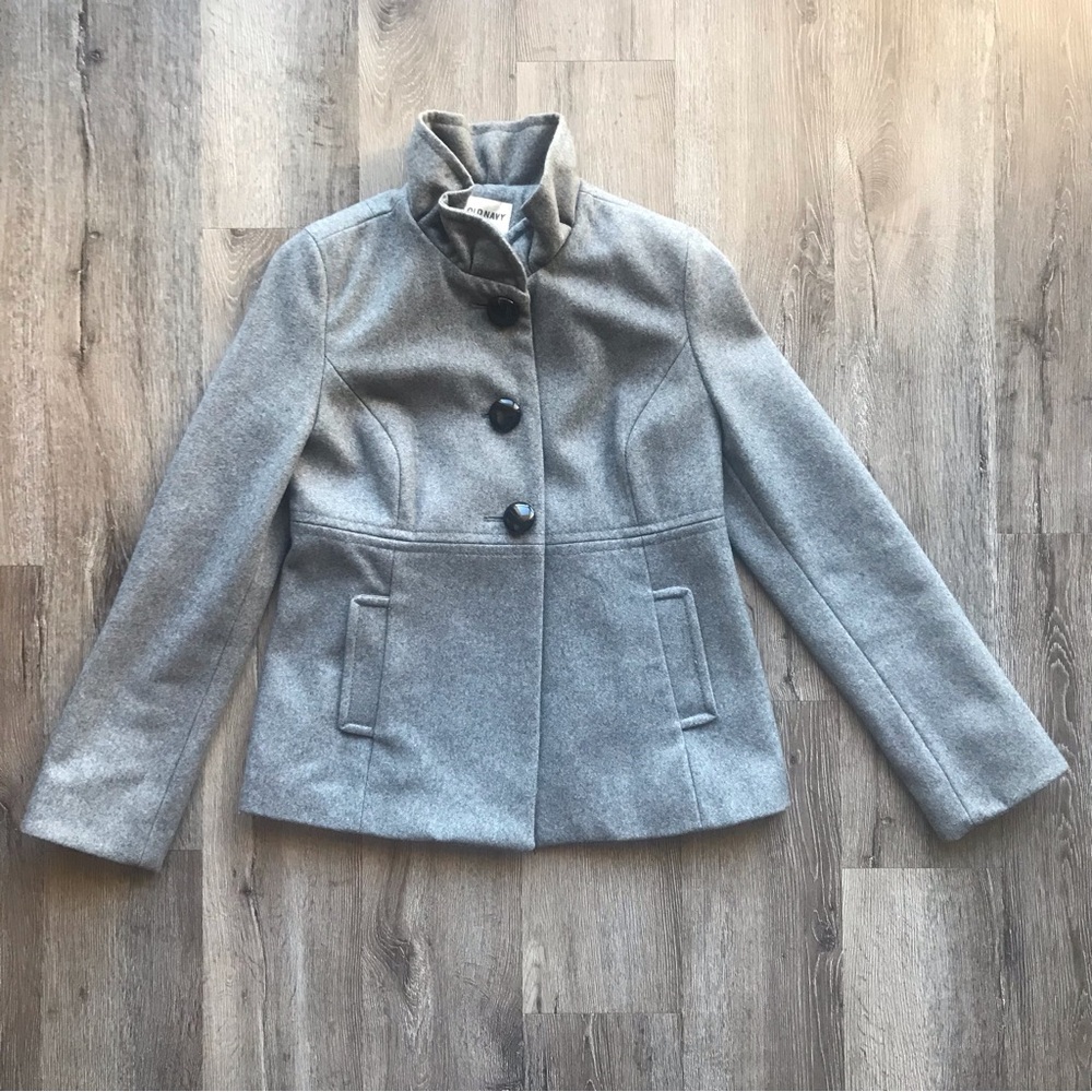 Old Navy Gray Pea Coat